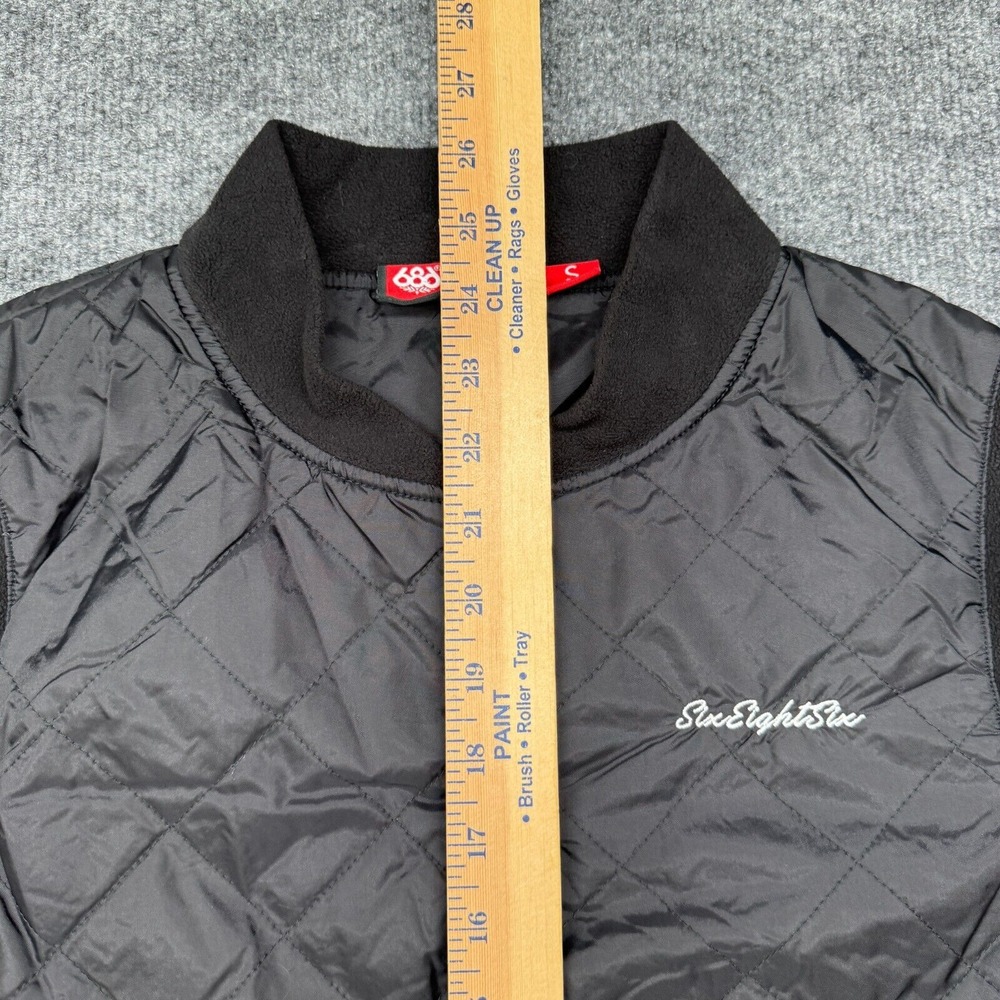 686 Snowboard Jacket Womens Small S Black Quilted Ski Winter - Picture 5 of 9